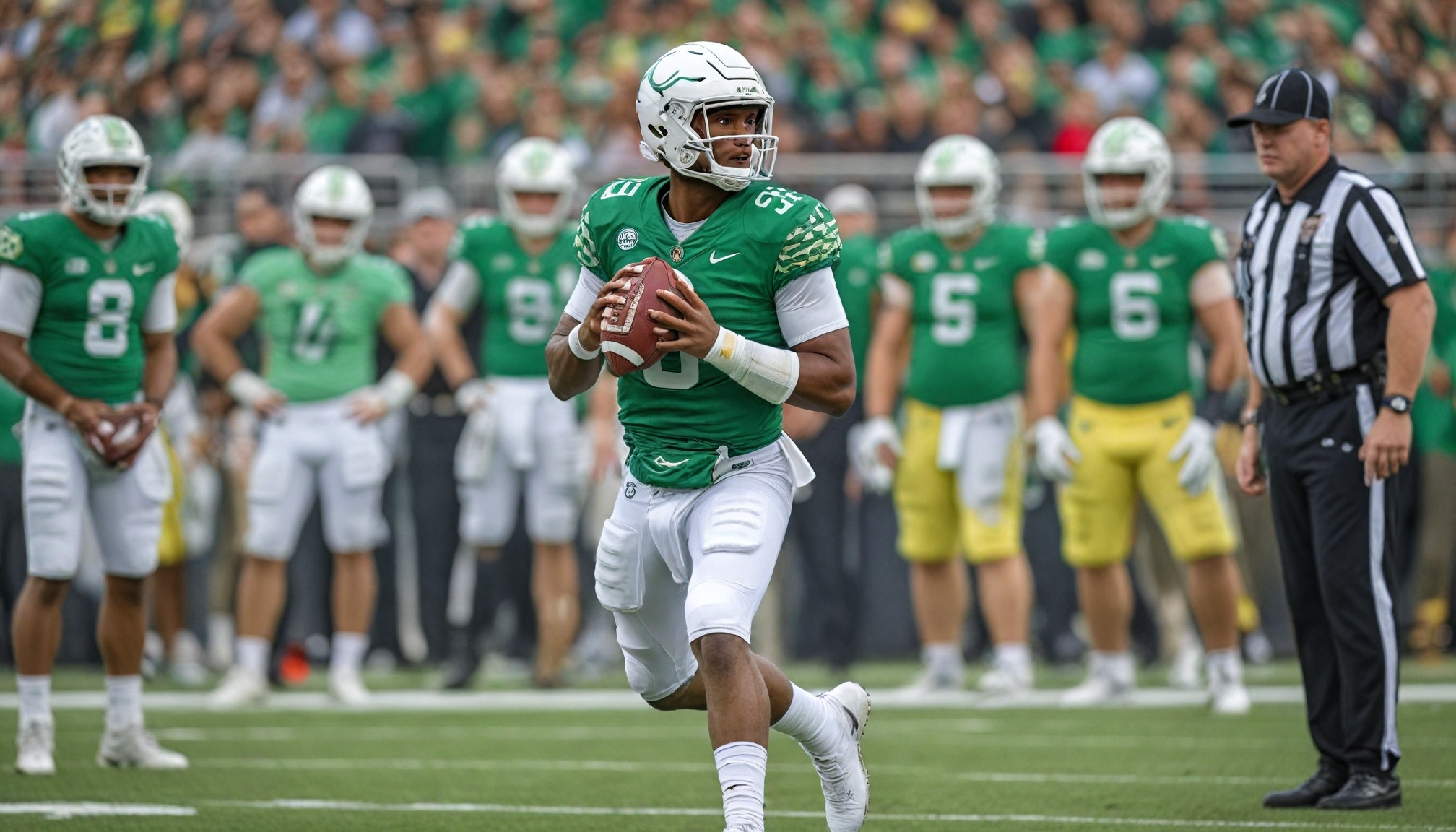 Dante Moore injury update: Latest news on Oregon QB after exiting game vs Wisconsin