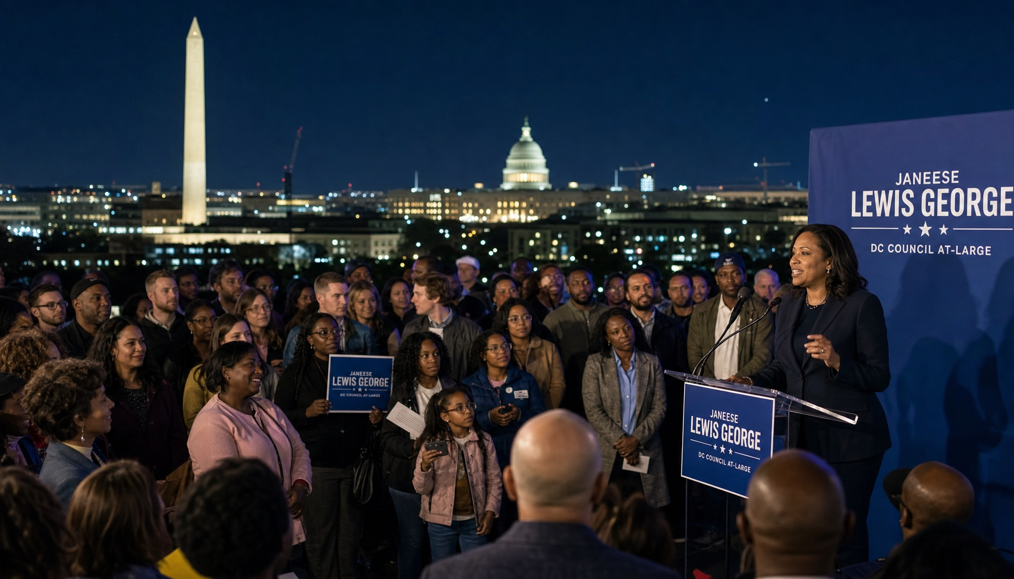 Janeese Lewis George Leads in Washington, D.C. Mayoral Primary Amid Shift in Urban Politics