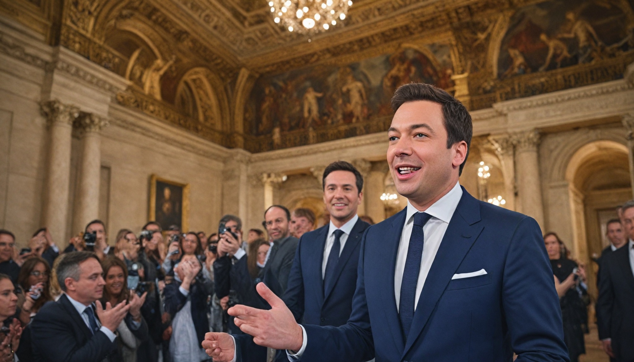 Jimmy Fallon Jokes George Santos’ Release Corresponds With Paris Louvre Heist: ‘Coincidence?’ | Video