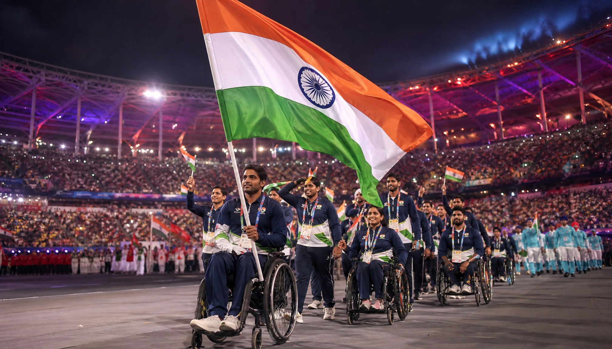 Pramod Bhagat and Simran Sharma Named Flag-Bearers for 5th Asian Para Games 2026